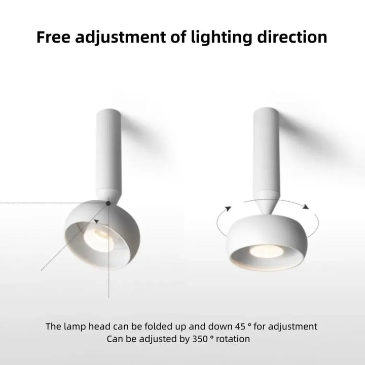 Suspension spot led ajustable pour éclairage architectural