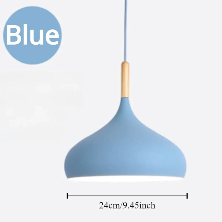 New Modern Pendant Lamps Macaroon Chandelier for Restaurant Bedroom Hanging Lights Aluminum Single Chandelier Office