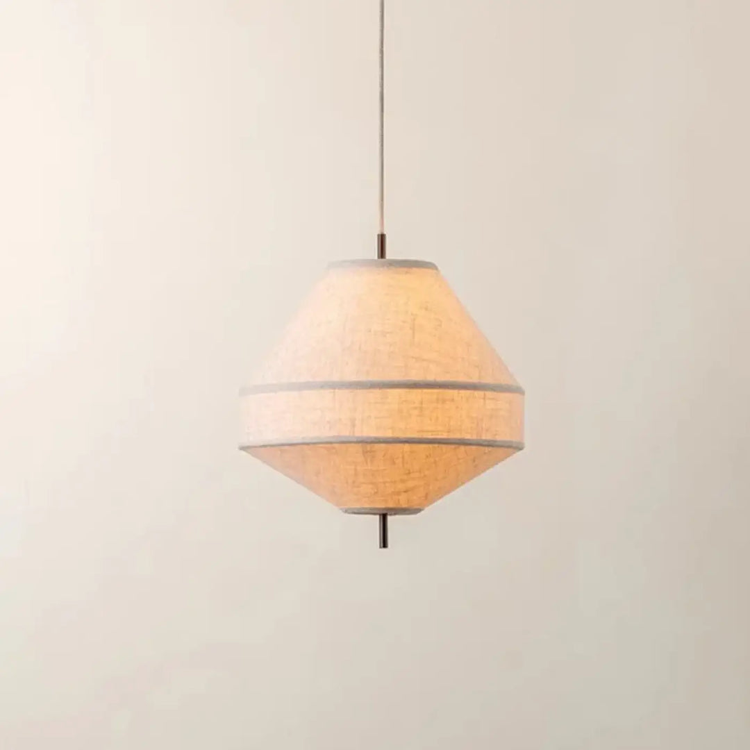 Suspension tissu naturel design japonais minimaliste