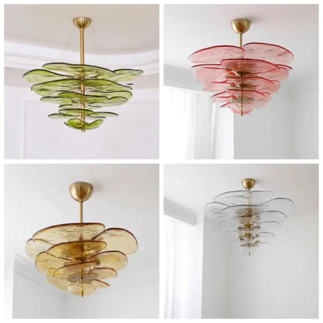 Suspension En Verre Coloré Style Élégant Pour Salle À Manger Chic