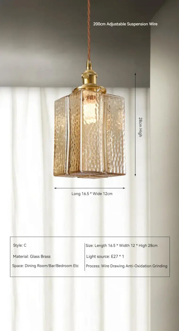 Suspension Vintage En Verre Et Laiton Pour Ambiance Douce

