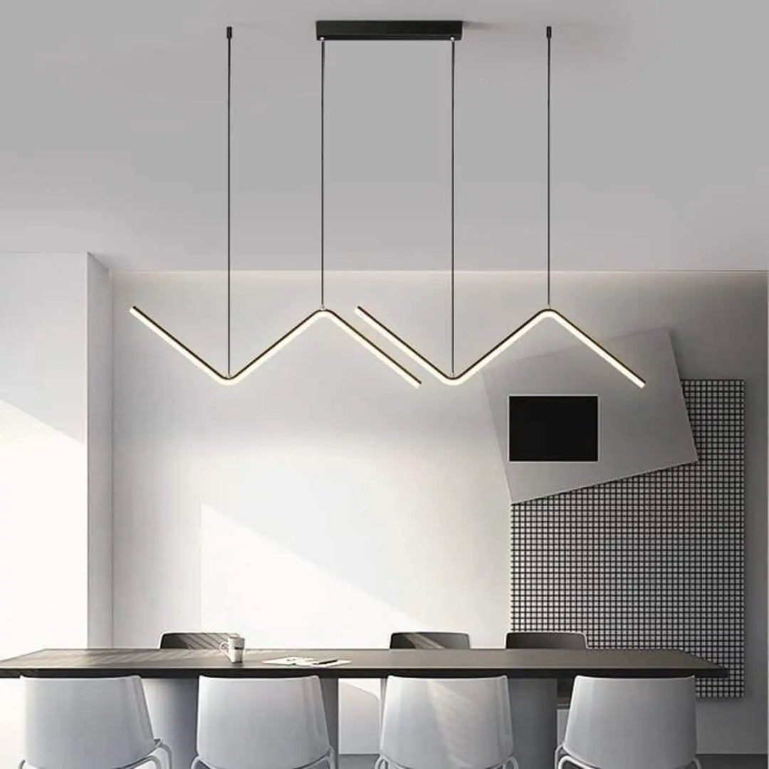 Suspension Zig Zag En Acrylique Au Design Moderne