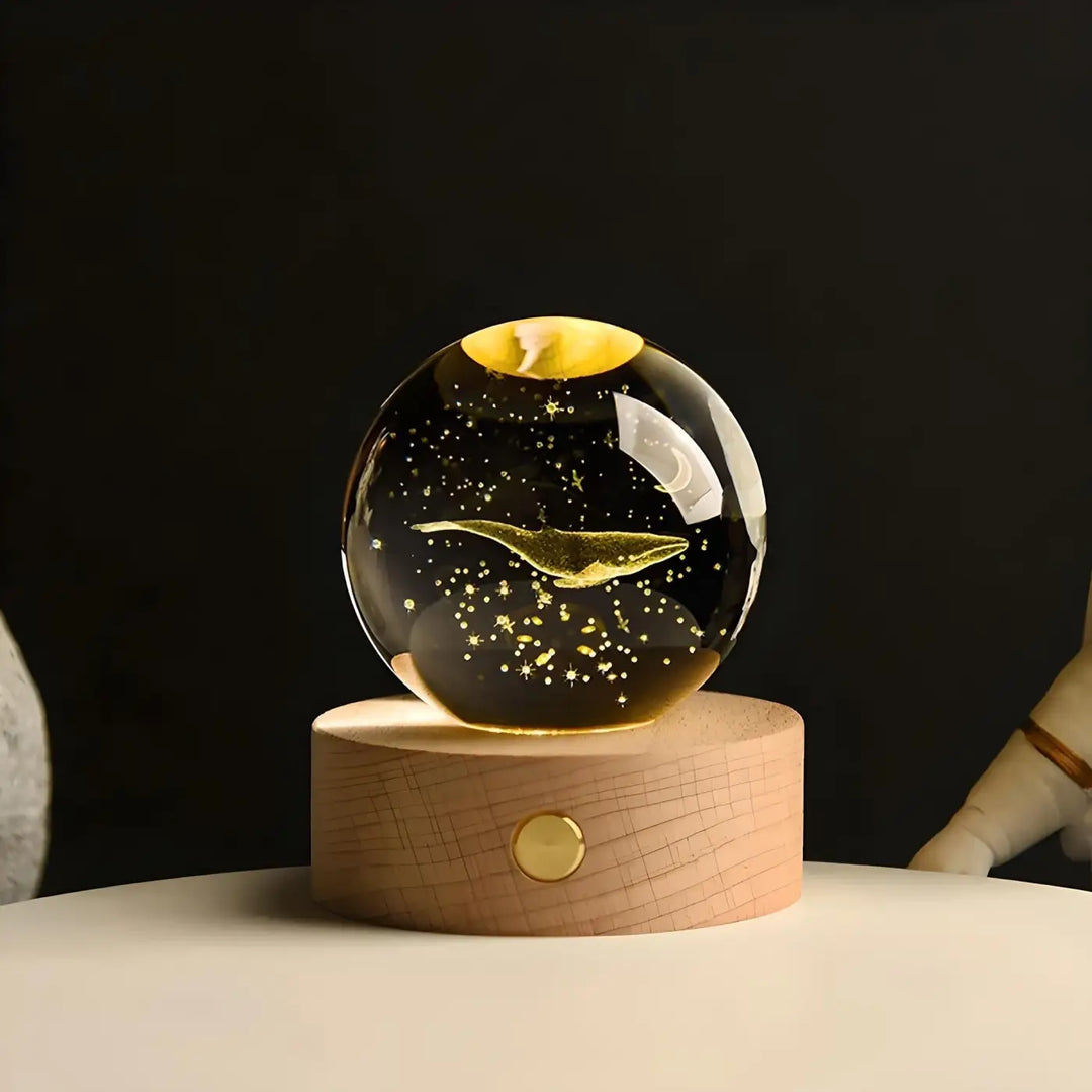 Whale Crystal Ball Night Light | Adult and Children Night Lights