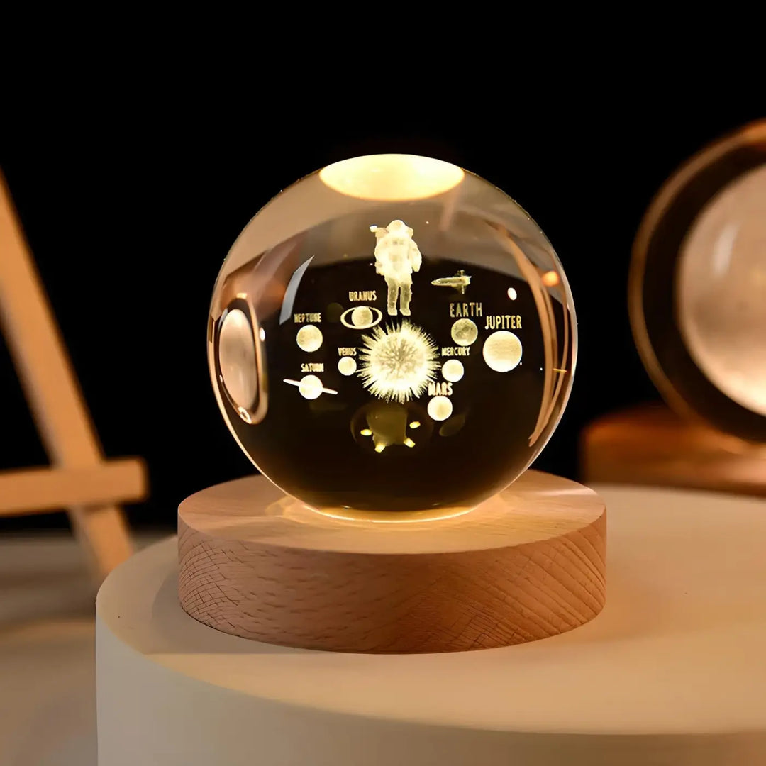 Solar System Crystal Ball Night Light | Adult and Children Night Lights