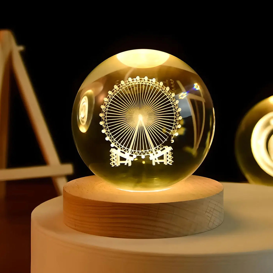 Ferris Wheel Crystal Ball Night Light | Adult and Children Night Lights