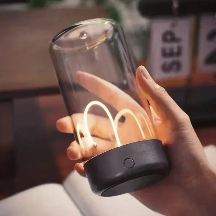 Veilleuse led en verre pour décoration intérieure chic