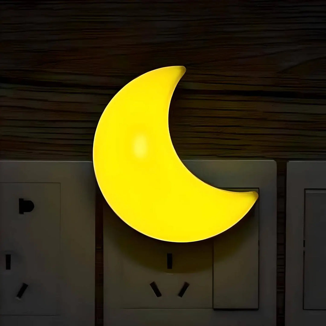 Crescent Moon Plug-in Night Light | Children Night Lights