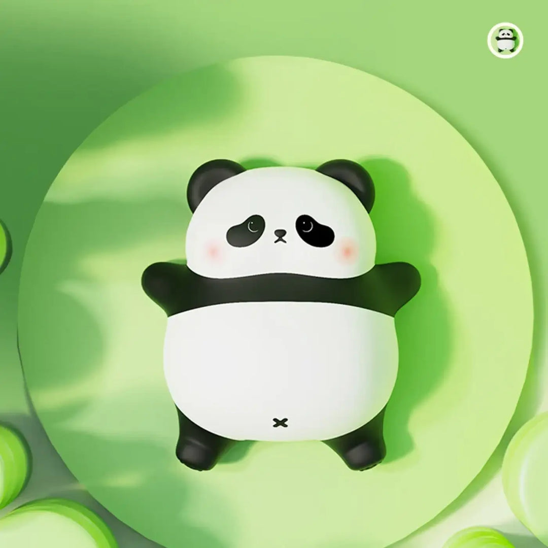 Veilleuse panda pandou en forme de panda noir et blanc avec lumière douce pour l’univers déco