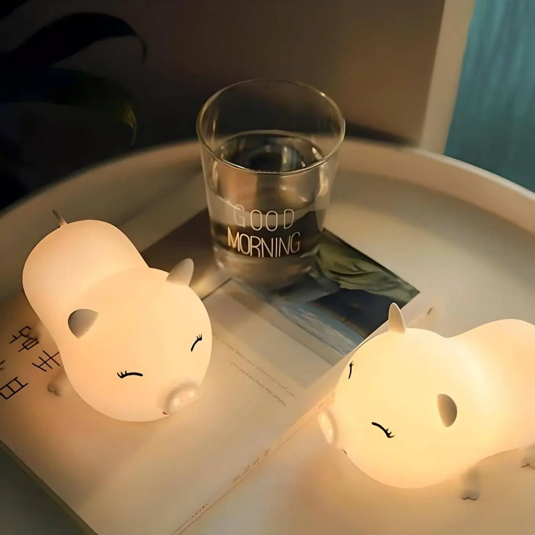 Squishy Piggy Night Light | Children Night Lights